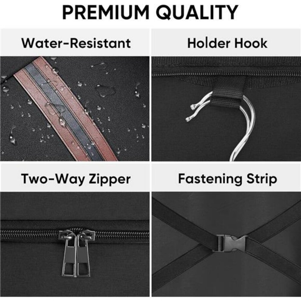 Waterproof travel garment bag suit bag carry on duffel for men clothes storage - Picture 3 of 7
